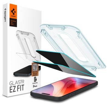 iPhone 16 Pro/17/17 Pro Spigen Glas.tR Ez Fit Privacy Zaštitno Kaljeno Staklo - 9H - 2 Kom.
