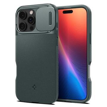 iPhone 16 Pro Spigen Optik Armor Mag Maska - Tamnozelena