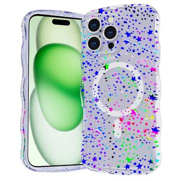 iPhone 16 Pro Wave-Edge Laser Glitter MagSafe Case - Star