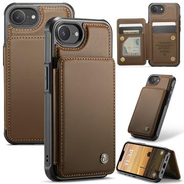 iPhone 16e Caseme C22 Case RFID Card Wallet - Brown