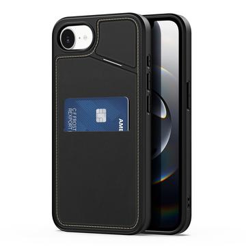 iPhone 16e Dux Ducis Rafi II Magnetic Case with Kickstand and Card Slots - Black