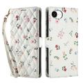 iPhone 16e Rhombic Floral Wallet Case