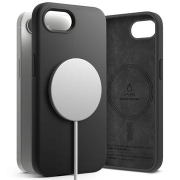 iPhone 16e Ringke Liquid Silicone MagSafe Maska - Crna