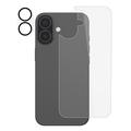 iPhone 17 2-in-1 Set Tempered Glass Back Cover Protector & Camera Lens - Clear