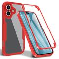 iPhone 17 360 Protection Series Case - Red / Clear