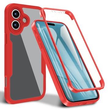 iPhone 17 360 Protection Series Case - Red / Clear