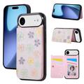 iPhone Air Flower Print Case with RFID Cardholder