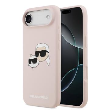 iPhone Air Karl Lagerfeld Double Heads Liquid Silicone MagSafe Case - Pink