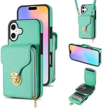 iPhone 17 All-in-One Case with Wallet & Strap - Mint