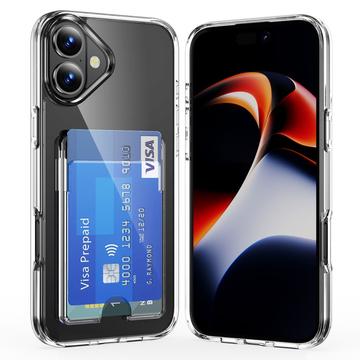 iPhone 17 Prozirna Futrola sa Držačem za Kartice