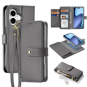 iPhone 17 Dux Ducis Lawa Wallet Leather Case w. Magnetic Cover - Grey