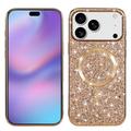 iPhone 17 Pro Electroplated Glitter Case - MagSafe Compatible - Rose Gold