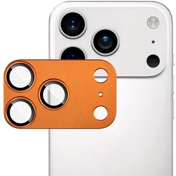 iPhone 17 Pro Imak Full Cover Metal and Tempered Glass Camera Lens Protector - Orange