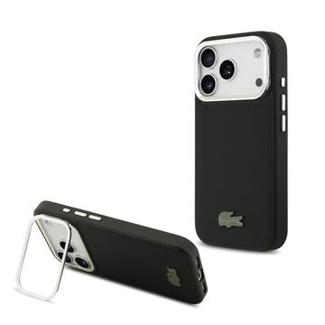 iPhone 17 Pro Lacoste Iconic Petit Pique Camera Stand Case - MagSafe Compatible - Black