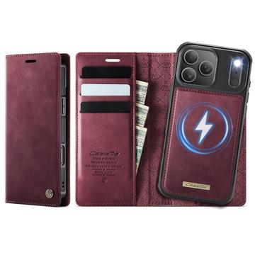 iPhone 17 Pro Max Caseme C49 2-in-1 Detachable Wallet Case - MagSafe Compatible, RFID - Red