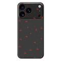 iPhone 17 Pro Max Cherry Pattern TPU Case - Black