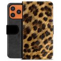 iPhone 17 Pro Max Premijum Futrola-Novčanik - Leopard