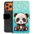 iPhone 17 Pro Max Premijum Futrola-Novčanik - Panda