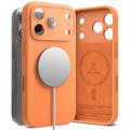 iPhone 17 Pro Max Ringke Liquid Silicone MagSafe Maska - Mandarina