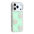 iPhone 17 Pro Max Sparkling Love and Pearl Hybrid Case