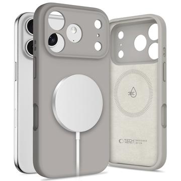 iPhone 17 Pro Max Tech-Protect Liquid Silicone Case - MagSafe Compatible - Stone Grey