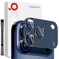 iPhone 17 Pro Northjo Full Protection Matte Metal and Tempered Glass Camera Lens Protector - Blue