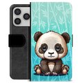 iPhone 17 Pro Premijum Futrola-Novčanik - Panda
