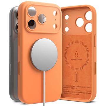 iPhone 17 Pro Ringke Liquid Silicone MagSafe Maska - Mandarina