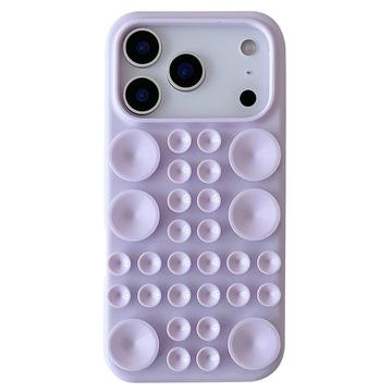 iPhone 17 Pro Silicone Case with Suction Cup - Light Purple