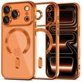 iPhone 17 Pro Tech-Protect MagFlex Case - MagSafe Compatible - Clear / Cosmic Orange