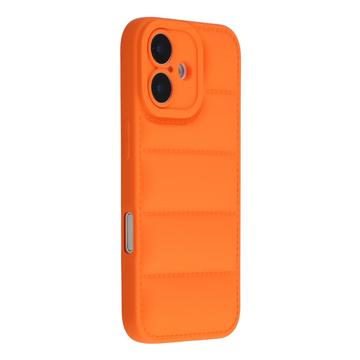 iPhone 17 Puffer Jacket Shockproof TPU Case - Orange