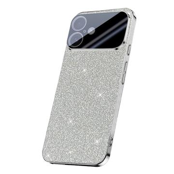 iPhone 17 Sparkling Glitter Hybrid Case - Silver