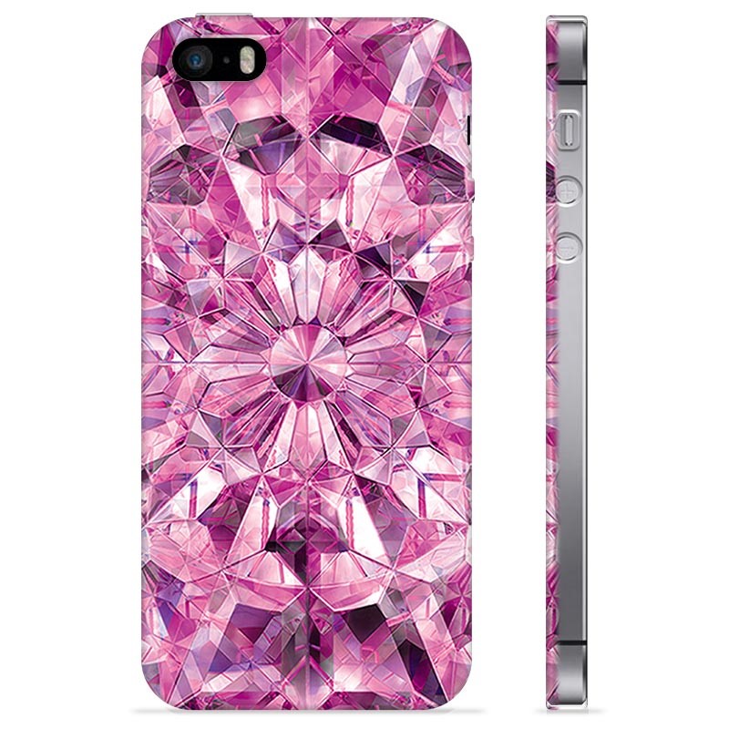 iPhone 5/5S/SE TPU Maska - Pink Kristal