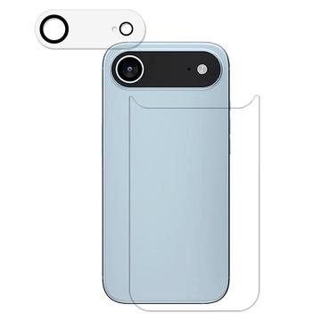iPhone Air 2-in-1 Set Tempered Glass Back Cover Protector & Camera Lens - Clear