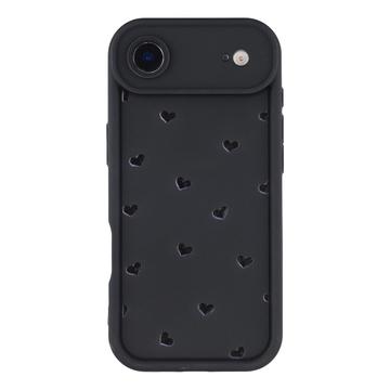 iPhone Air Heart Pattern Shockproof TPU Case with Raised Edges