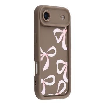 iPhone Air Stylish Shockproof TPU Case with Raised Edges - Brown / Big Bow