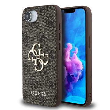 iPhone 16e Guess 4G Big Metal Logo Hibridna Maska - Braon