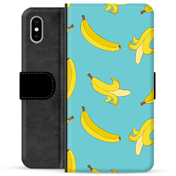 iPhone X / iPhone XS Premijum Futrola-Novčanik - Banane