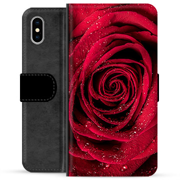 iPhone X / iPhone XS Premijum Futrola-Novčanik - Ruža