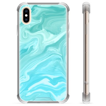 iPhone X / iPhone XS Hibridna Maska - Plavi Mermer