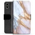 iPhone X / iPhone XS Premijum Futrola-Novčanik - Elegantni Mermer