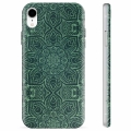 iPhone XR TPU Maska - Zelena Mandala
