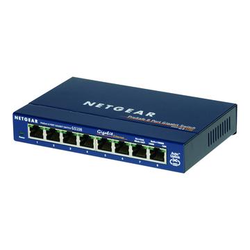 Netgear GS108 Gigabit Ethernet Prekidač sa 8 Portova - Plava