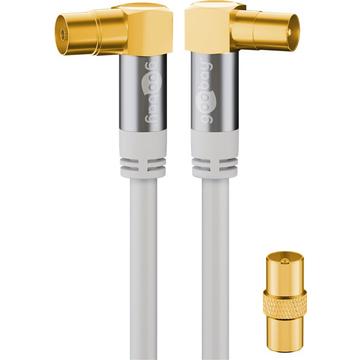 Goobay Uglast Antena Kabl - 135dB - 2m - Beli