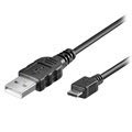 Goobay USB 2.0 / MikroUSB Kabl - 1m - Crni