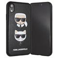Karl Lagerfeld Karl & Choupette iPhone XR Zaštitna Maska - Crna