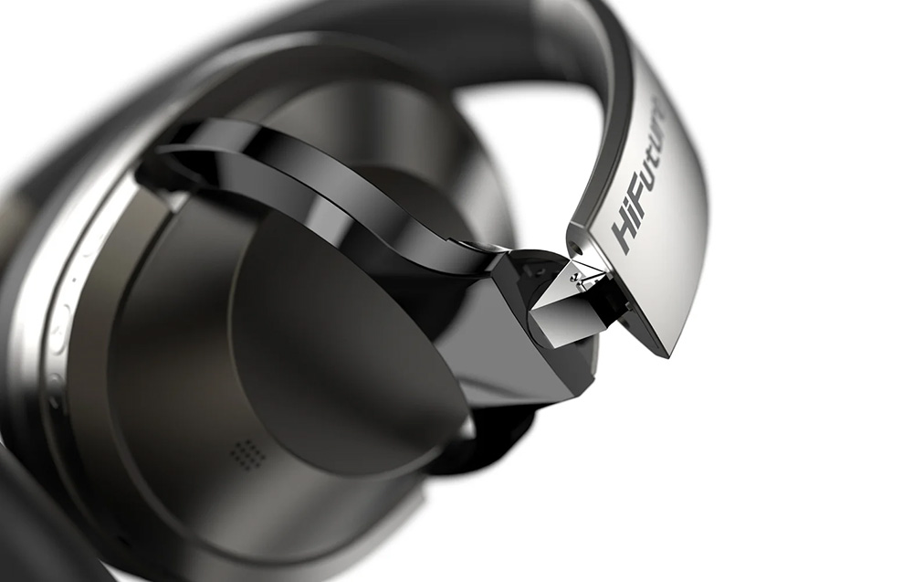 HiFuture FutureTour Pro Wireless Headphones - ANC, Bluetooth 5.2 - Black